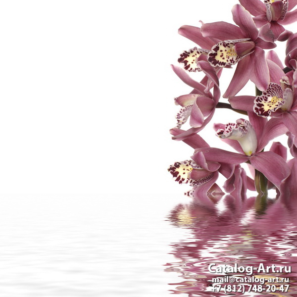 Натяжные потолки с фотопечатью - Розовые орхидеи 38